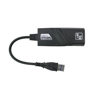 Imagem de Adaptador Conversor USB 3.0 para RJ45 Gigabit Ethernet, 10/100/1000Mbps, Compatível com Windows e Mac