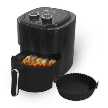 Imagem de Air Fryer Fritadeira Compacta Preta 3,5L 1500w 127V Kian c/ Forma Af-1
