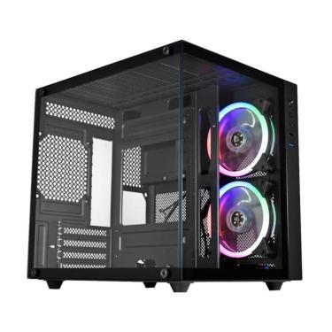 Imagem de Gabinete Gamer Aquário K-Mex Micro II CG-03SB - USB 3.2 - M-ATX - Preto  - CG03SBRH003CB0X