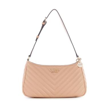 Imagem de GUESS Keillah Bolsa de ombro com zíper superior, bege, Bege