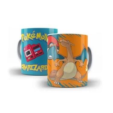 Imagem de Caneca Branca do Pokémon vários Personagens Polímero 325ml presente sé