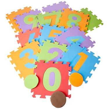 Imagem de Tapete de EVA Amarelinha - 16 peças 28x28 c, espessura 8 mm