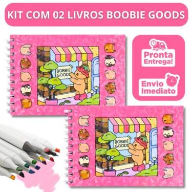 Imagem de KIT com 02 Livros De Colorir Boobie Goods Capa Dura Original 50 Página
