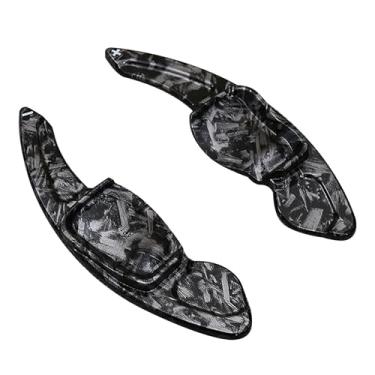 Imagem de HIBEYO Extensão de remo de volante adequada para Volkswagen Tiguan Lamando Golf MK6 Scirocco Sharan Touareg Gran Lavida Lavida Phideon SEAT Leon Passat CC/R36 ABS Plastic Paddle Shifter-Black SATIN