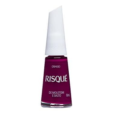 Imagem de Risqué Cremoso Vinho De Moletom e Salto - Esmalte, Vermelho, 8ml