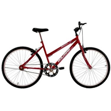 Imagem de Bicicleta Feminina Aro 26 Dalia Vermelha Monomarcha - Dalannio Bike