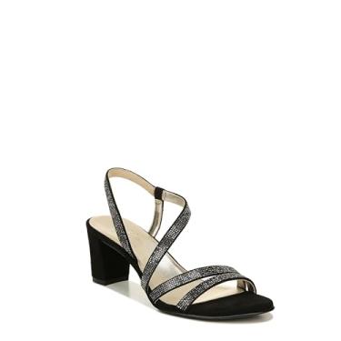 Imagem de Naturalizer Sandália feminina Vanessa2 com strass enfeitada com tiras de salto, Preto, 38