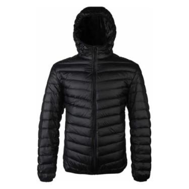 Imagem de Jaqueta blusa impermeável preta tamanho M de náilon bobojaco frio - PR