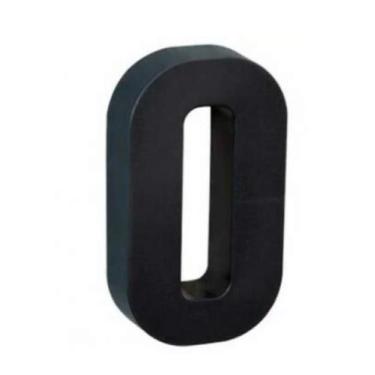 Imagem de Placa Número Residencial Preto Roper Plast Proteção Uv, 0 PERTO G