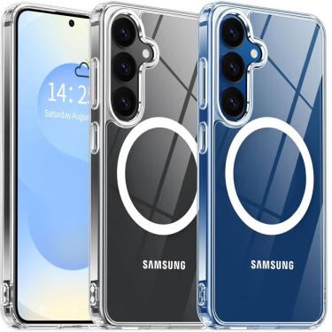 Imagem de Capa de telefone Oterkin Magnetic Clear para Samsung Galaxy S25 Plus