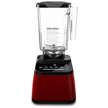 Imagem de Liquidificador Blendtec Designer Series autêntico com Jarra WildSide de 2,7 Litros - Vermelho