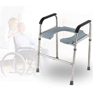 Imagem de Assento Sanitário Elevado, Vaso Sanitário Auxiliar Para Deficientes, Assento Sanitário Portátil, Altura Ajustável, Quadro De Assistência De Segurança Para Vaso Sanitário/banho, Para Idosos,
