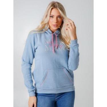 Imagem de Blusa Feminina Moletom Invernal Canguru Capuz-Feminino