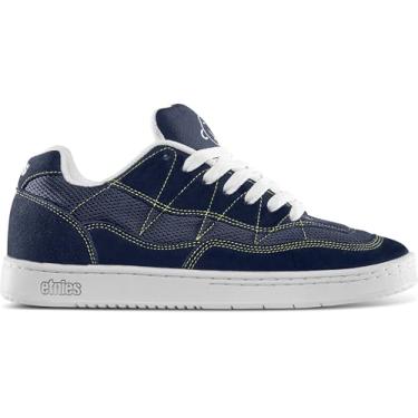 Imagem de Etnies Tênis de skate masculino Snake, Azul marinho/branco/amarelo, 38