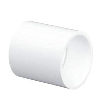 Imagem de 5 peças - Acessórios de PVC branco soquete deslizante de 1/2 polegada x soquete deslizante de 1/2 polegada Sch 40 PVC adaptador de acoplamento de soquete de 1/2 polegada encaixe de tubo conectores de