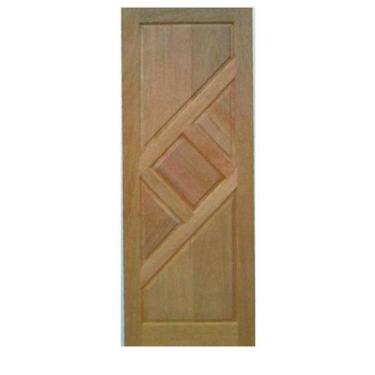 Imagem de Porta Entrada Maciça Trapézio - Madeira, 2,10 m (altura) x 0,92 m (lar