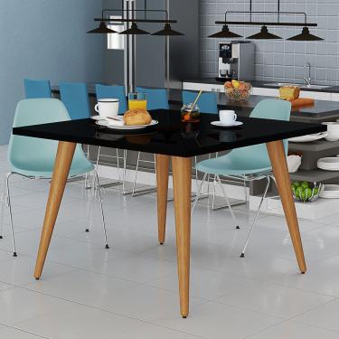 Imagem de Mesa 80x80 Elegante Com Pés Palito Para Salas de Jantar e Cozinhas em MDF