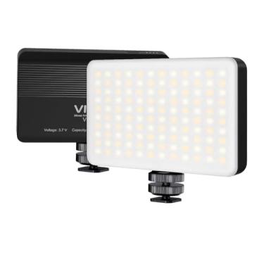 Imagem de Luz LED Ulanzi Vijim VL120 Bicolor, Brilho Ajustável, 3200K-6500K, Bateria 3100mAh, CRI 95+, Capa de Silicone Suave, Carregamento USB-C para Foto e Vídeo