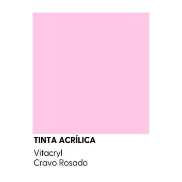 Imagem de Tinta Semibrilho Premium Rosas - Vitacryl, Cravo Rosado, 3,6 lts
