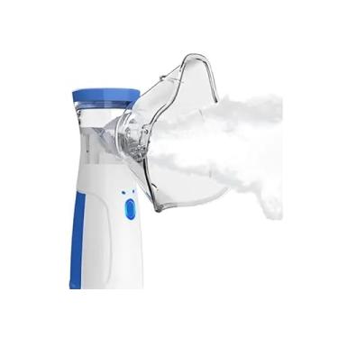 Imagem de Nebulizador Portátil Silencioso Ultrassônico Sem Fio – Inalador Compacto para Adultos, Crianças e Idosos | Alívio Respiratório Diário Rápido e Eficaz de Asma, Bronquite e Alergias Compacto e Recarregável