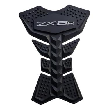 Imagem de Capa protetora de borracha para tanque de gasolina para guarnições de carenagem decalque compatível com Kawasaki 636 ZX6R ZX6RR KRT