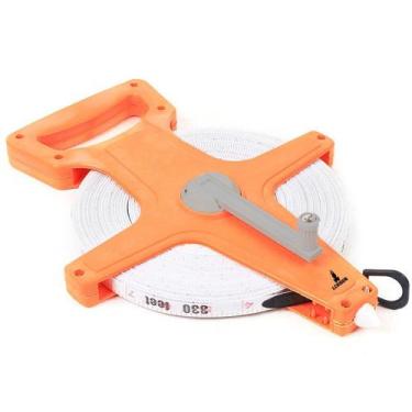 Imagem de Trena Fibra Vidro Aberta Medidor 100M 330Ft Fita 12Mm Lorben