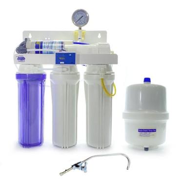 Imagem de Filtro Osmose Reversa Automatizado Completo TDS e Manômetro - BR Fish 