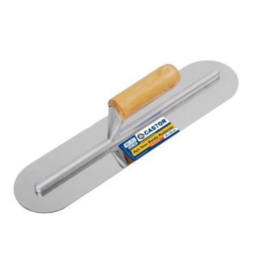 Imagem de Desempenadeira aço inox 10x40cm Borda redonda - Castor