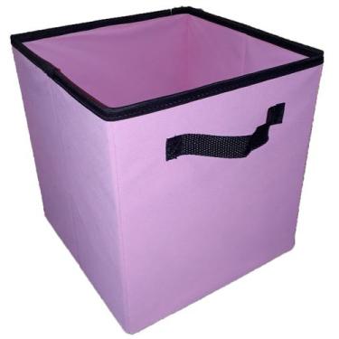 Imagem de Caixa organizadora de 28x30x28- Rosa - Organibox