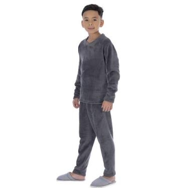 Imagem de Conjunto De Dormir De Frio Victory Soft Infantil Liso Menino, 4, Chumb
