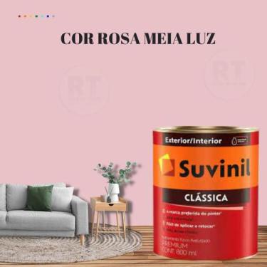 Imagem de Tinta Para Parede Acrílica Suvinil 800ml Clássica Cor Rosa Premium Cor