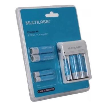 Imagem de Carregador De Pilhas Mais 8 Pilhas A A - A A A Recarregáveis - Multi