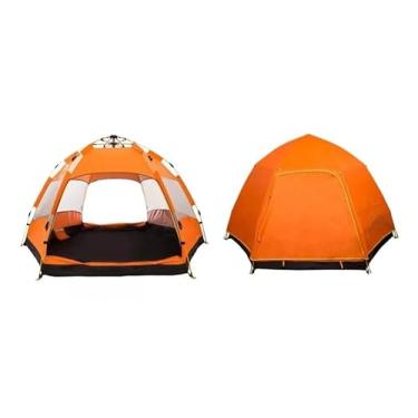 Imagem de Barraca de Camping para 3 a 4 Pessoas com Capa de Chuva Acampamento NOX MIX (LARANJA)