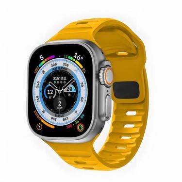 Imagem de Pulseira de silicone macio à prova d'água para Apple Watch Ultra - ray
