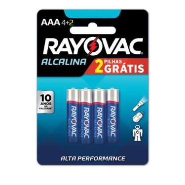 Imagem de Pilha Palito Alcalina Leve 6 Pague 4 20917 Rayovac
