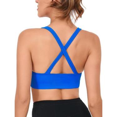 Imagem de Sutiã esportivo RUNNING GIRL High Impact para mulheres 2984, azul, tam