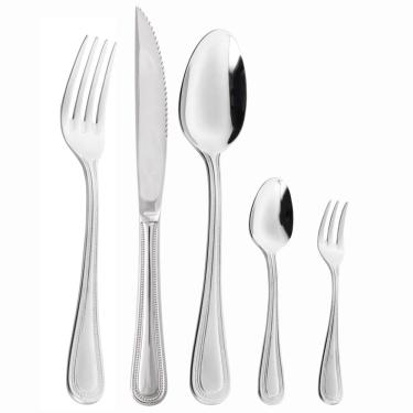 Imagem de Faqueiro Pérola 30 Peças com Faca para Churrasco em Aço Inox com Gift Box - Wolff