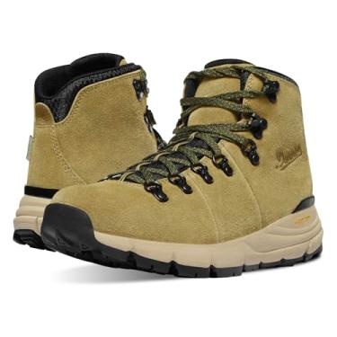 Imagem de Danner Mountain 600 Botas femininas de caminhada – impermeável, cabedal de camurça durável, forro respirável, palmilha de densidade tripla e sola de tração vibram, Bronze antigo/verde escuro, 34