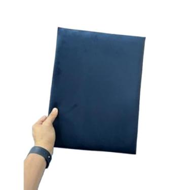 Imagem de Cabeceira Modulada Estofada Adesiva 40x30 Cama Box Casal Solteiro Queen King(AZUL,SOLTEIRÃO (6 PLACAS))