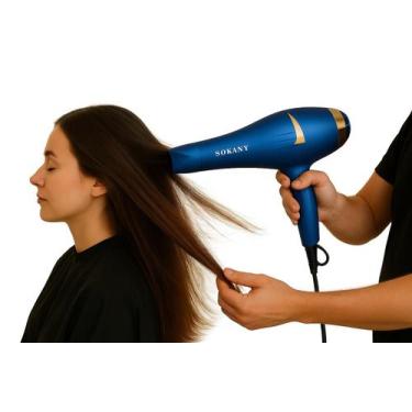 Imagem de Secador De Cabelos Com Difusor Profissional Leve Anti Frizz - SOKANY, 