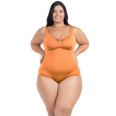 Imagem de Maiô Plus Size Costas Nuas Tecido Modelador Chapa Barriga - HYPE MODAS