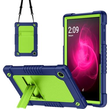 Imagem de Kebiory Para tablet T-Mobile REVVL Tab 2 de 10,1 polegadas, silicone macio e adequado para crianças, alça de ombro ajustável com suporte rígido compatível com o modelo T-Mobile REVVL Tab 2 5G 2025