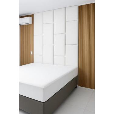 Imagem de Cabeceira 2,80x1,60 Dominó com placas Estofadas Autocolantes - CasaBel