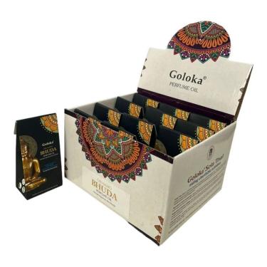 Imagem de Óleo Perfumado Indiano Goloka Bhuda 10 Ml Caixa Com 12
