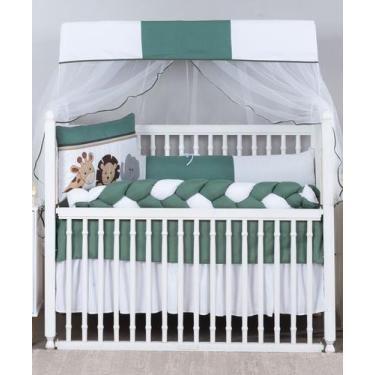 Imagem de kit de berço americano 516 reino dos sonhos 9 peças modelo meia trança