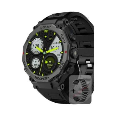 Imagem de Relógio Inteligente Militar Masculino Com Lanterna LED, À Prova D'Água