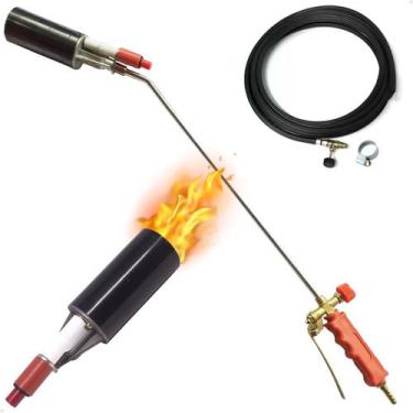 Imagem de Maçarico Eletrônico Lança Chamas Gás Glp com Mangueira 5 Metros GT49 L
