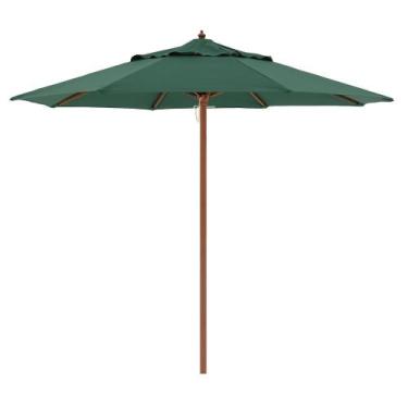 Imagem de Ombrelone Treviso de Madeira e Poliéster 4,00m Verde Oliva Bel, 4,00m