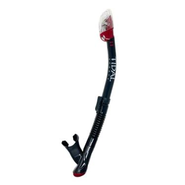 Imagem de Snorkel Tidal Dry, leve, fácil de respirar, para mergulho, mergulho e natação, boquilha confortável com tecnologia seca, Vermelho