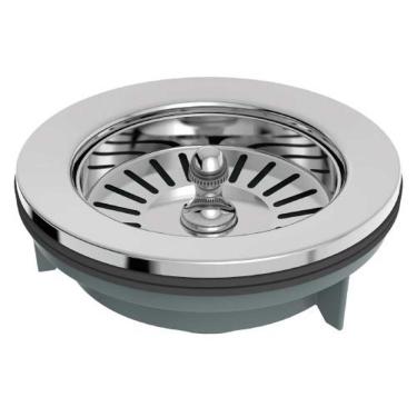 Imagem de Válvula Pia Americana 4.1-2x1.1-2 Cromada - Plástico E Aço Inox Aisi 304